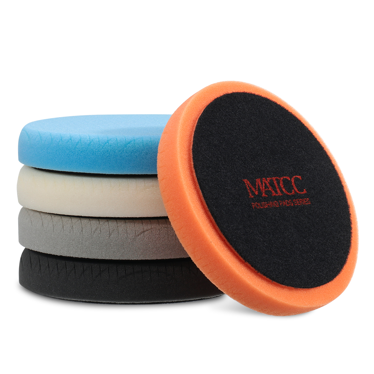 MATCC 5 Pcs 6 Inch Polishing Buffer Wool and Wheel Polishing Pad Woolen Polishing Waxing Pads Kits with M14 Drill Adapter