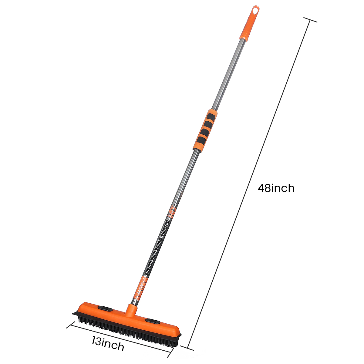 rubber broom for human hair