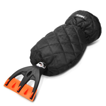 MATCC Ice Scraper Mitt for Car Windshield w/ Warm & Soft Fleece for Winter