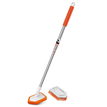 OXO Good Grips Extendable Tub & Tile Scrubber : long handle for